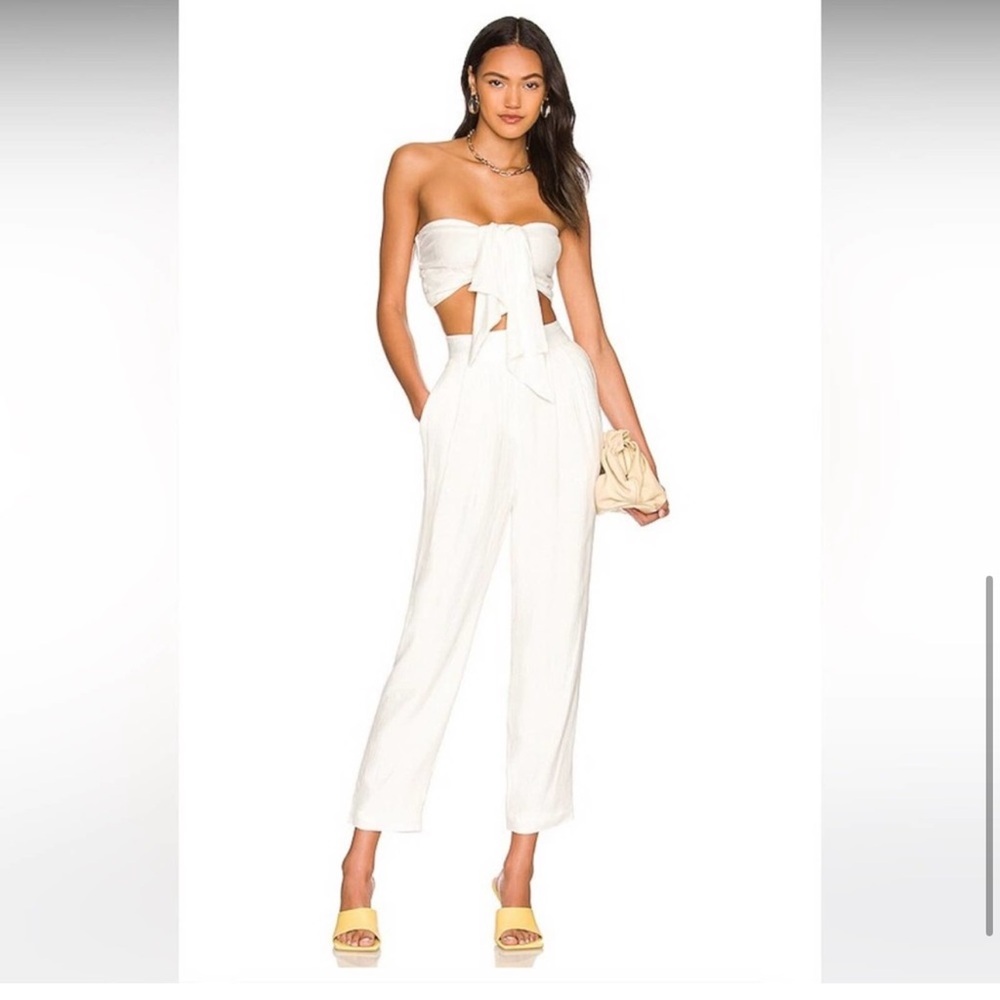 MAJORELLE Fayette Pant in White size Small NWT